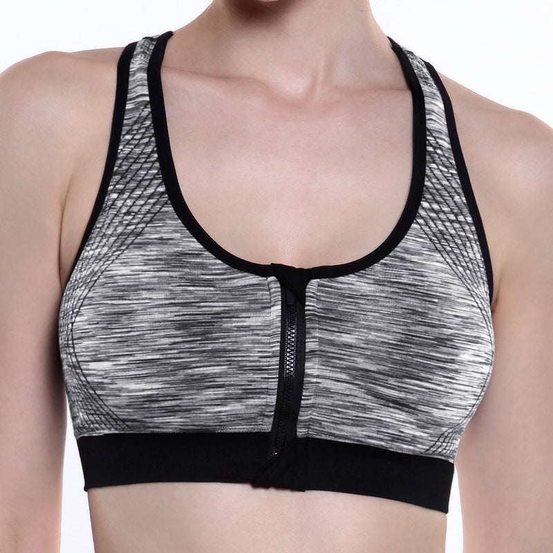Segment dye zip bra