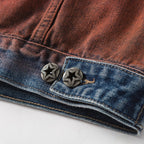 American Retro Loose Wash Denim Jacket Coat